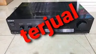 Tes power amplifier karaoke sony F101K vintage made in japan stereo integrated