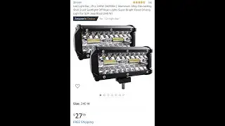 ZMOON LED light install on the gokart. Product review