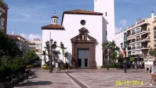 Fuengirola Church Square, Weather During Autumn. Warm and Relaxing.