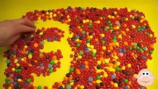 Learn To Count 1 to 80 with Candy Numbers! Surprise Eggs with Smarties Skittles and Candy Hearts