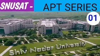 shiv nadar university APT test| SNUSAT | SNUSAT APT part 1| SNUSAT PREPARATION