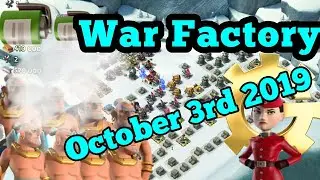 Boom Beach War Factory for October 3rd 2019 - plus single player account update!
