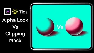 How to use Alpha Lock and Clipping Mask in Procreate | Procreate Tips and Tricks
