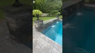 BEAUTIFUL WATERFALLS & POOL #swimmingpool #pool #waterfall #shorts
