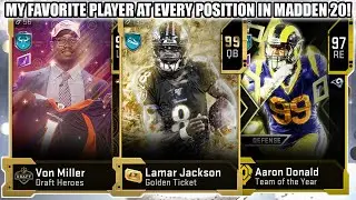 MY FAVORITE PLAYER AT EVERY POSITION IN MADDEN 20! | MADDEN 20 ULTIMATE TEAM
