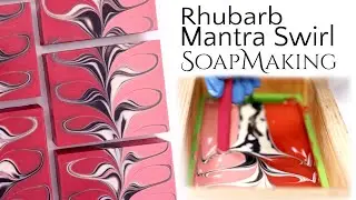 Rhubarb Mantra Swirl Soapmaking | Soap Challenge Club