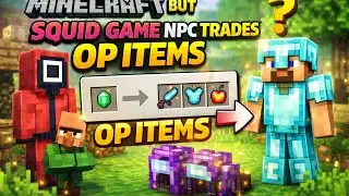 Minecraft But Squid Game NPC Trades OP Items 🔥