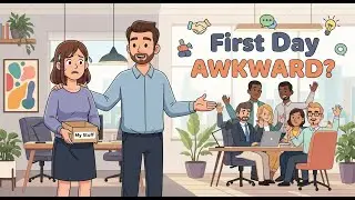 First Day AWKWARD? | English Phrases for Introducing Yourself at Work | Chill English Podcast