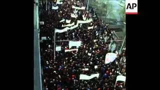 SYND 11 4 76 FUNERAL OF STUDENTS KILLED IN POLITICAL CLASHES IN ANKARA