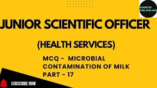 JUNIOR SCIENTIFIC OFFICER IN HEALTH SERVICES | MCQ
