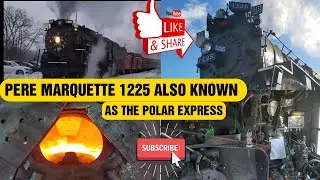 Pere Marquette Steam Locomotive 1225 On One Of Its North Pole Express Runs Recorded 12/14/25