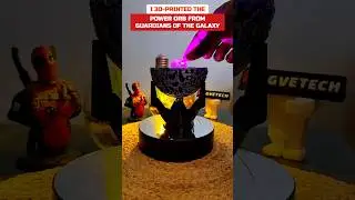 I 3D-printed the Power Orb from the Guardians of the Galaxy. #marvel #guardiansofthegalaxy #avengers