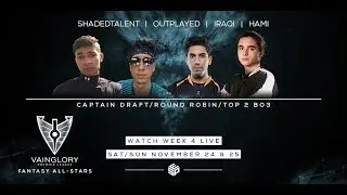 Captain's Draft Part 2 - VPL Fantasy All-Stars Week 4