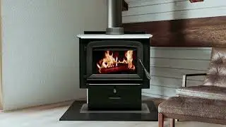 Ashley Hearth AWI-120E-P &ndash; EPA-Certified Wood Stove for Efficient Home Heating