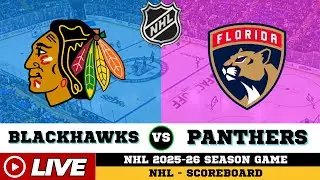 LIVE : Florida Panthers Vs Chicago Blackhawks | NHL 2026 | NHL Live SCOREBOARD | 01/26/2026