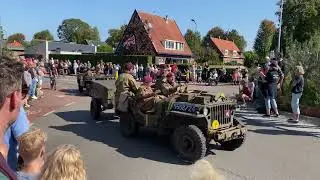 80th anniversary of the Operation Market Garden landings at Renkumse Heide in Renkum parade 2024