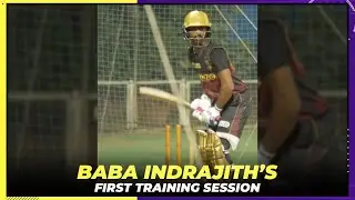 Baba Indrajith batting in the nets | KKR | IPL 2022