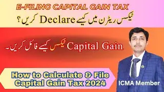 How to Calculate & File Capital Gain Tax 2024 | How to Declare Gain Tax | Gain on Sale of Property