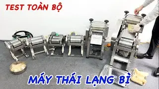 Test và Báo giá toàn bộ Máy Thái Bì Lợn Chín, Máy Lạng Bì loại phổ biến cả nước