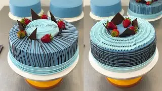 como decorar tortas con crema chantilly y adornos de chocolate