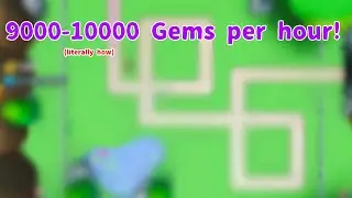 The FASTEST and BEST way to farm gems | Bubble gum tower defense