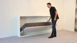 Schrankbett Wandbett G&auml;stebett Singlo 90x200 cm Quer