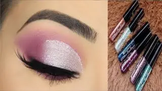 Silver party eye makeup tutorial step by step easy eye look