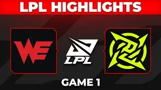 WE vs NIP Highlights Game 1 | LPL 2026 Split 1 | Team WE vs Ninjas in Pyjamas by Onivia