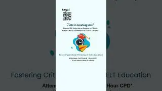 It's Not Too Late to Register for Our March 2nd Webinar  #elt #eltwebinar #TESOLKuwait