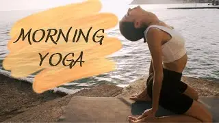 Morning yoga.  Positive affirmations for your health.  Eco healing