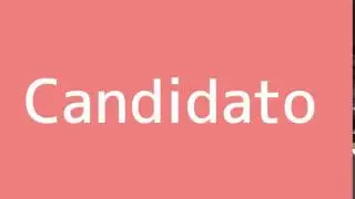 How to say Nominee in Spanish