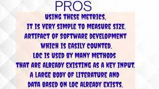 #pros and cons#software metrics