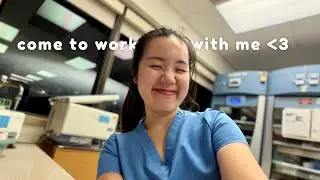 day in my life as a blood bank medical technologist (+ realistic white noise)