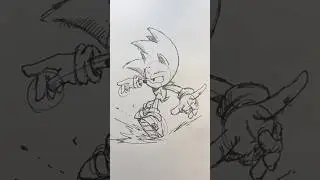 Speed ​​Hedgehog | Sonic Speed  Drawing 🙂&zwj;&harr;️#shorts #anime #drawing #sonic