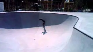 Mikey Brodbeck Dropping in on the 10ft Bowl