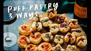 3 PUFF PASTRY Appetizers & Wine Pairings!