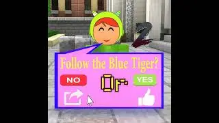The clever Blue Tiger went to call someone to save the sick Sprunki Pocoyo!
