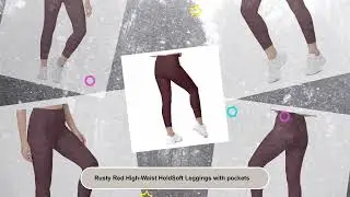 Rusty Red High-Waist HoldSoft Leggings with pockets