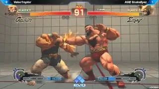 EVO 2013 : Veloc1raptor (Gouken) vs AGE SnakeEyez