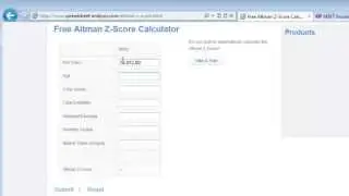 Free online Altman Z Score Calculation tool