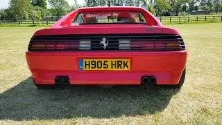 Ferrari 348 rev up with Tubi exhaust no cats