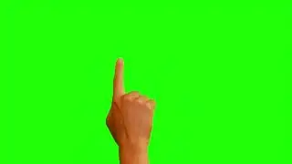 Hand Gesture Sliding and Tapping Finger green screen footage | 4K footages | GreenScreen Vfx