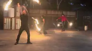 Firespinning at alameda brewing company Sunday July 13th 2025