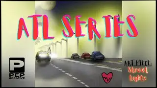 Street Lights 🌃✨ | Full Art Time Lapse | PEP Creative