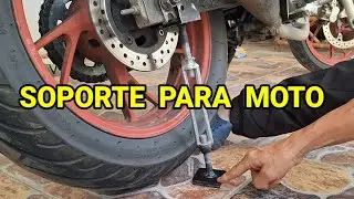 SOPORTE LATERAL DE MOTO.. Hágalo ud mismo..