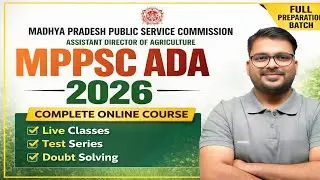 MPPSC ADA 2026 Complete Online Course | Live Classes, Test Series & Doubt Solving