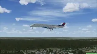 CRJ-700 landing into Alexandria-Regional LA (ESF)