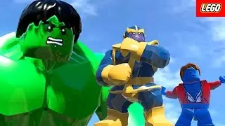 Hulk (Transformation) Vs A-Bomb (Transformation) Vs Thanos - Lego Marvel Super Heroes