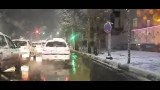 NIGHT DRIVING VIBE .SERENE DRIVING IN MASHHAD AT NIGHT .4WAY MEYDANBAR TO KAFAEE STREET .