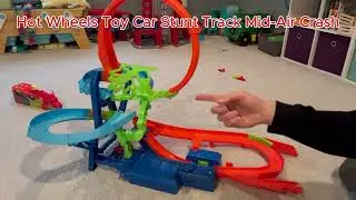 Test Drive WITH CRASH and Review Hot Wheels Dual Crash Set